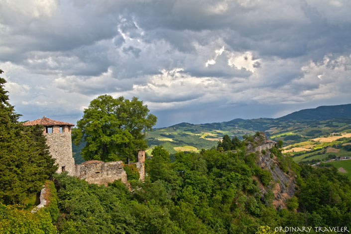 Rocca D' Olgisio Castle in Piacenza, Italy