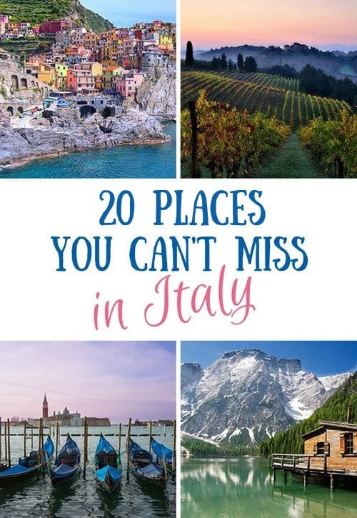 20 BEST Places To Visit In Italy: Most Beautiful Destinations