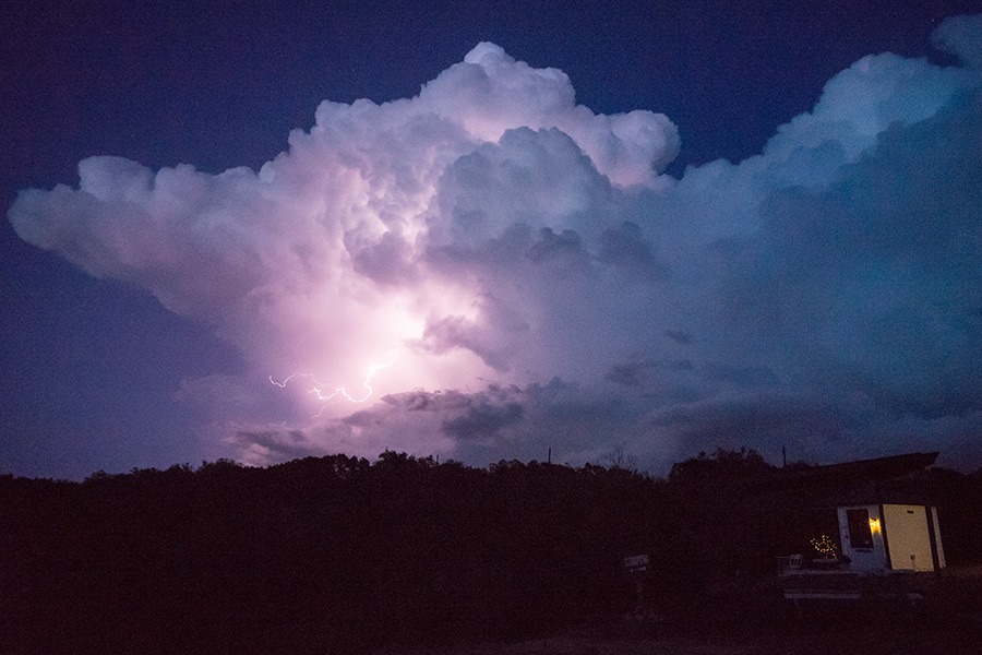 Lightning in Texas Hill Country 